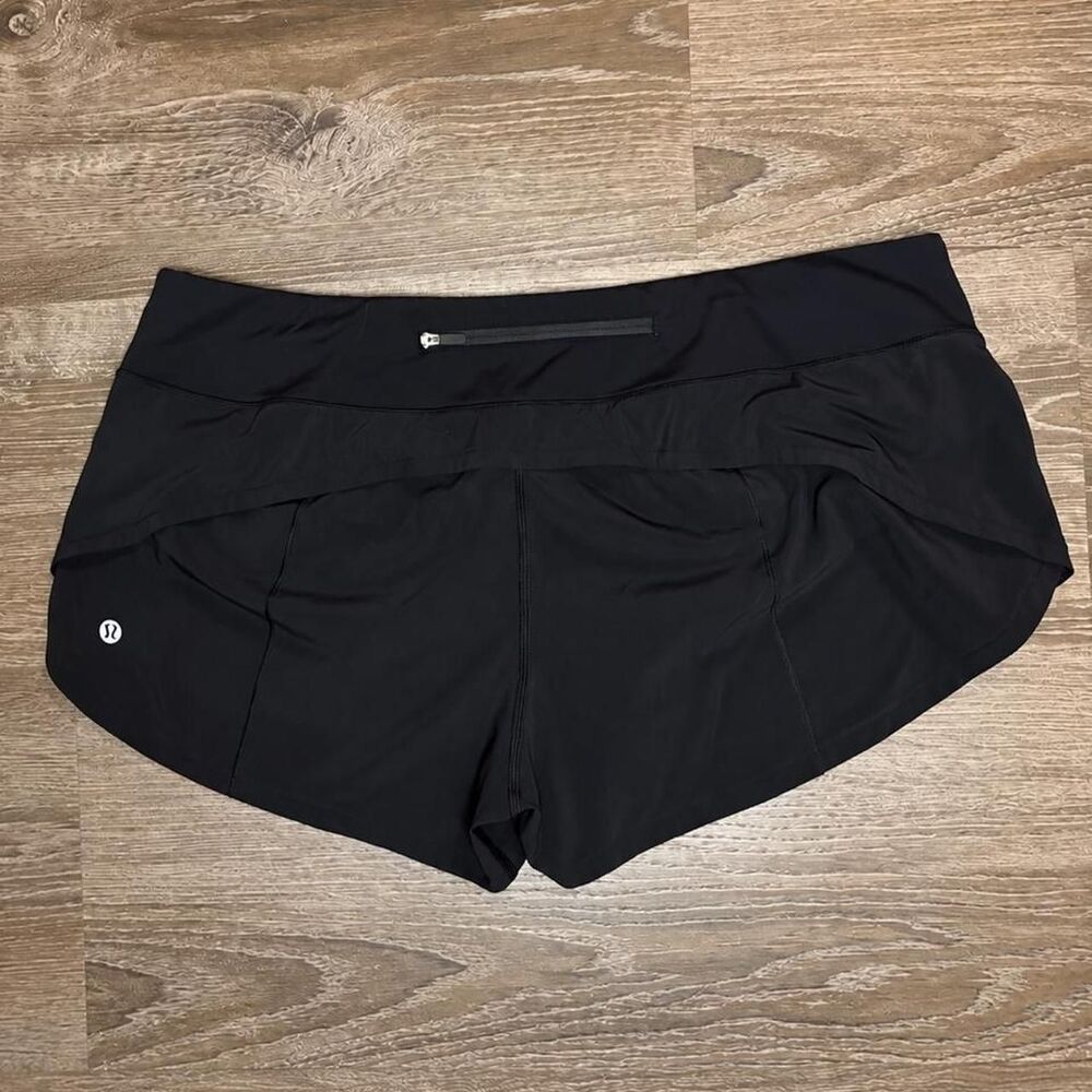 Lululemon Speed Up Shorts Black Size 14 Low Rise - 2.5” inseam <3
